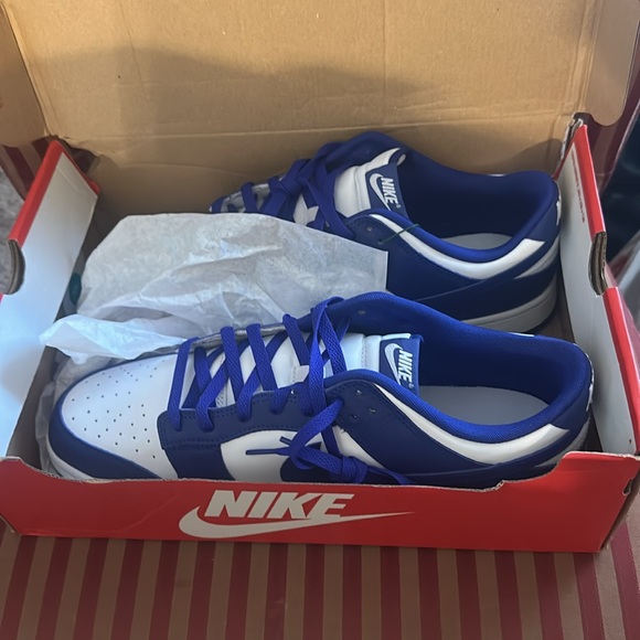 Nike Blue and White Sneakers - Picture 5 of 6